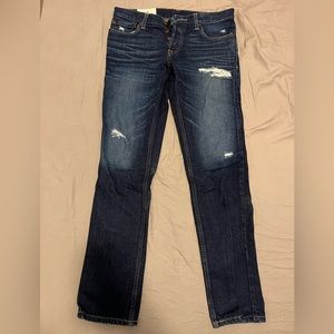 Hollister 32x32 Dark Blue ripped Men’s Jeans - almost new!